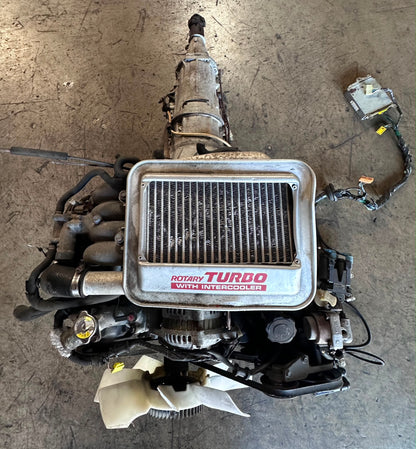 JDM 1988-1991 MAZDA RX7 FC 13B 1.3L ROTARY TURBO ENGINE AUTOMATIC TRANSMISSION