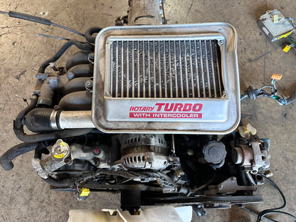 JDM 1988-1991 MAZDA RX7 FC 13B 1.3L ROTARY TURBO ENGINE AUTOMATIC TRANSMISSION