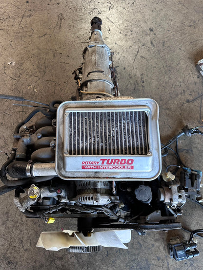 JDM 1988-1991 MAZDA RX7 FC 13B 1.3L ROTARY TURBO ENGINE AUTOMATIC TRANSMISSION