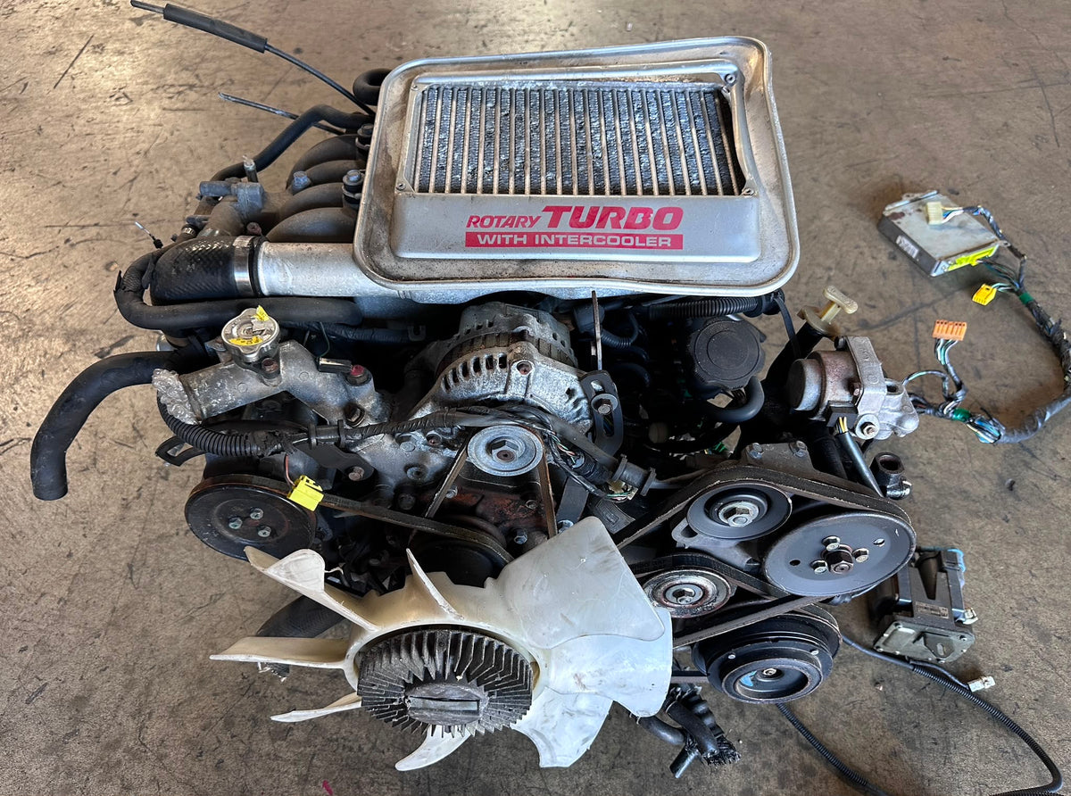 JDM 1988-1991 MAZDA RX7 FC 13B 1.3L ROTARY TURBO ENGINE AUTOMATIC TRANSMISSION