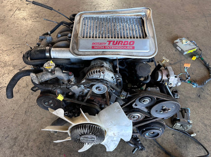 JDM 1988-1991 MAZDA RX7 FC 13B 1.3L ROTARY TURBO ENGINE AUTOMATIC TRANSMISSION