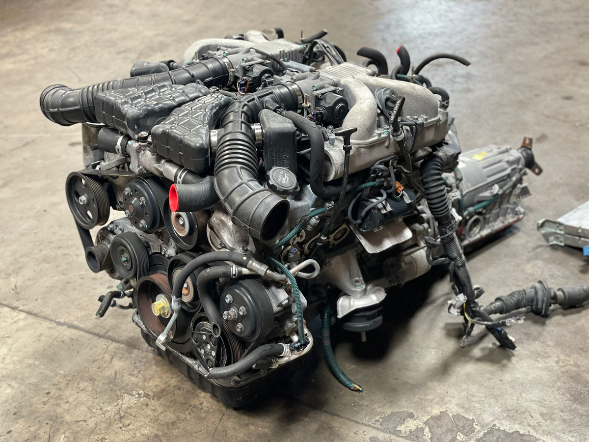 JDM TOYOTA CENTURY 1GZ-FE V12 VVTI VVT-I 5.0L ENGINE AUTOMATIC TRANSMISSION SUPRA MK4 1GZFE 1GZ JZAA80 JZS147