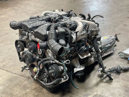 JDM TOYOTA CENTURY 1GZ-FE V12 VVTI VVT-I 5.0L ENGINE AUTOMATIC TRANSMISSION SUPRA MK4 1GZFE 1GZ JZAA80 JZS147