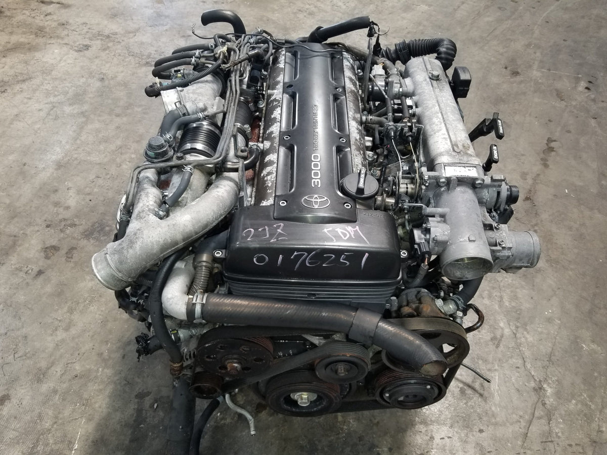 2JZGTE Non-VVTi Twin Turbo 3.0L Toyota 2JZ Engine with Automatic Transmission Complete Swap