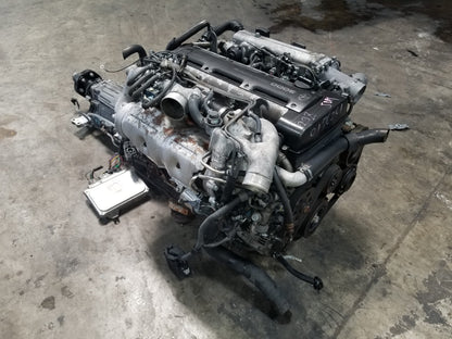2JZGTE Non-VVTi Twin Turbo 3.0L Toyota 2JZ Engine with Automatic Transmission Complete Swap