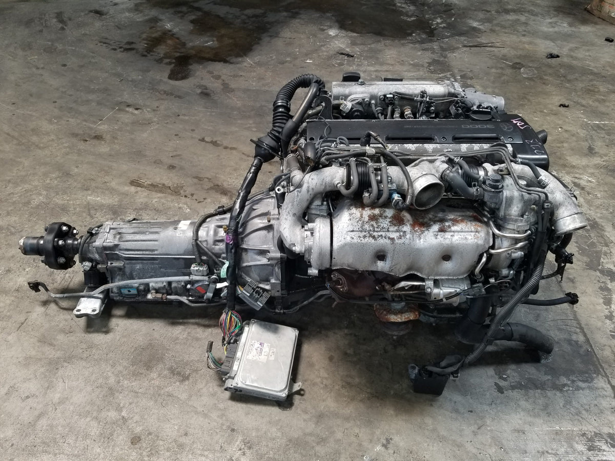 2JZGTE Non-VVTi Twin Turbo 3.0L Toyota 2JZ Engine with Automatic Transmission Complete Swap