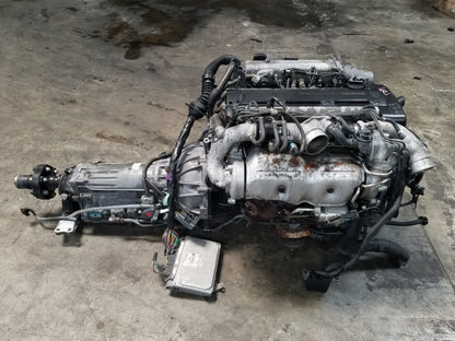 2JZGTE Non-VVTi Twin Turbo 3.0L Toyota 2JZ Engine with Automatic Transmission Complete Swap