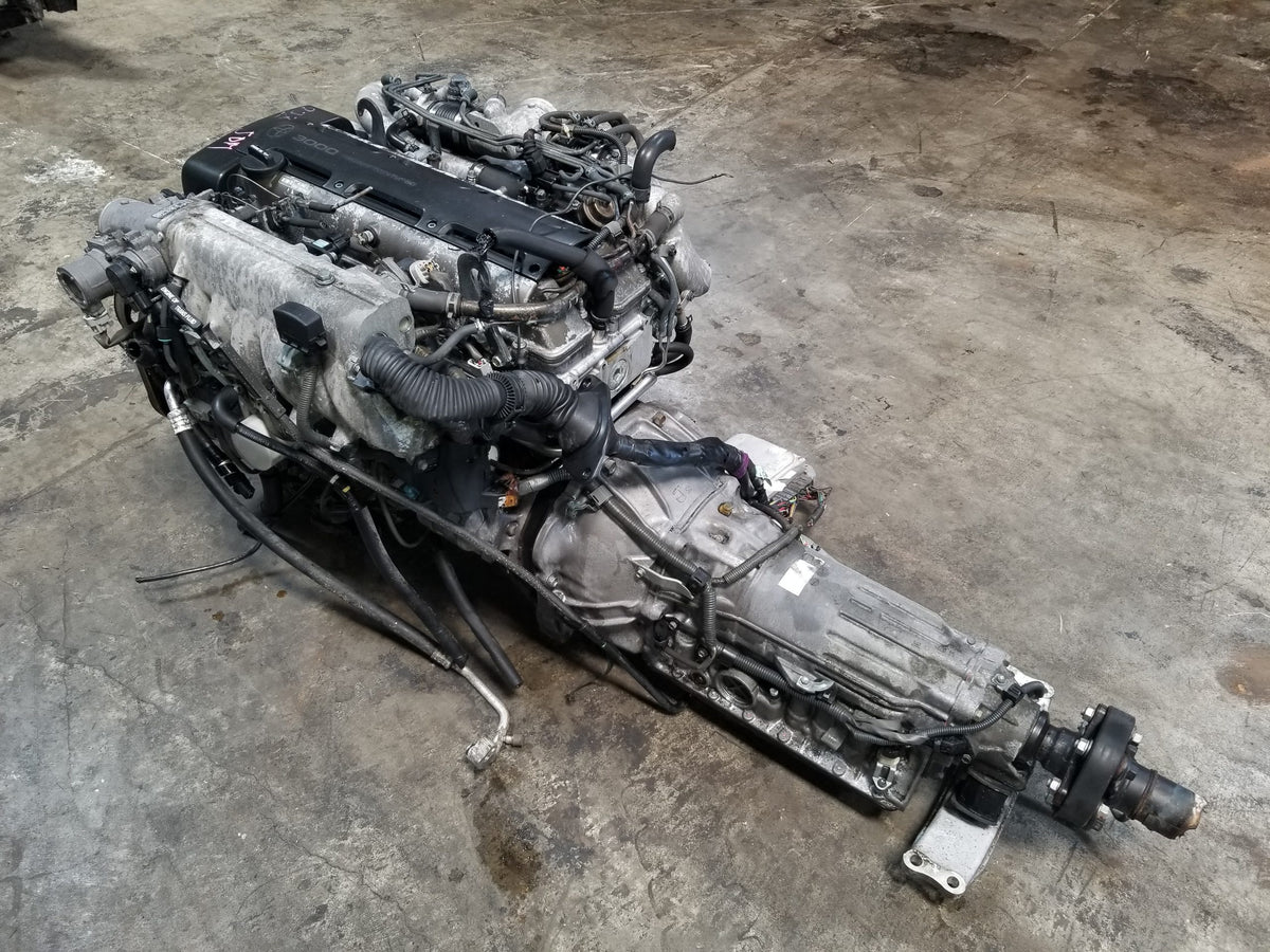2JZGTE Non-VVTi Twin Turbo 3.0L Toyota 2JZ Engine with Automatic Transmission Complete Swap