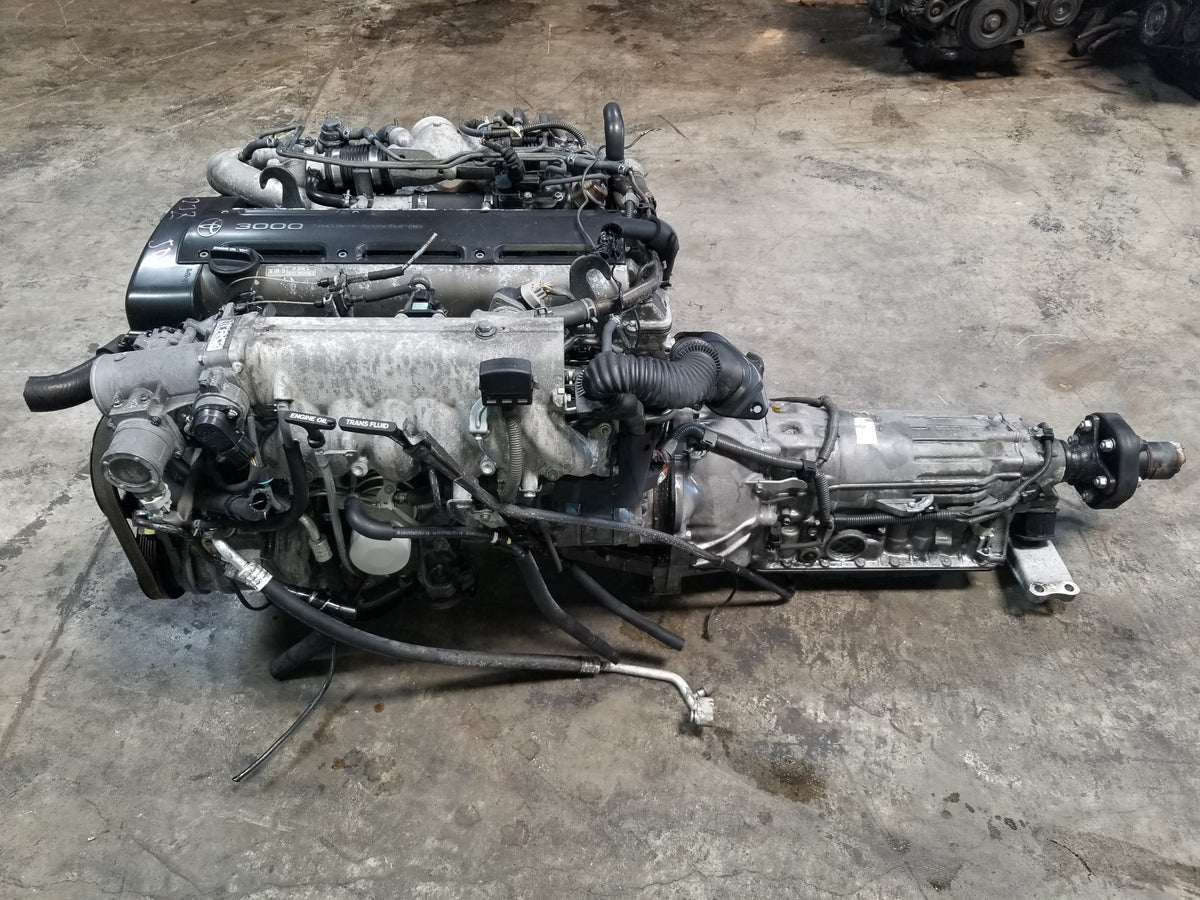 2JZGTE Non-VVTi Twin Turbo 3.0L Toyota 2JZ Engine with Automatic Transmission Complete Swap