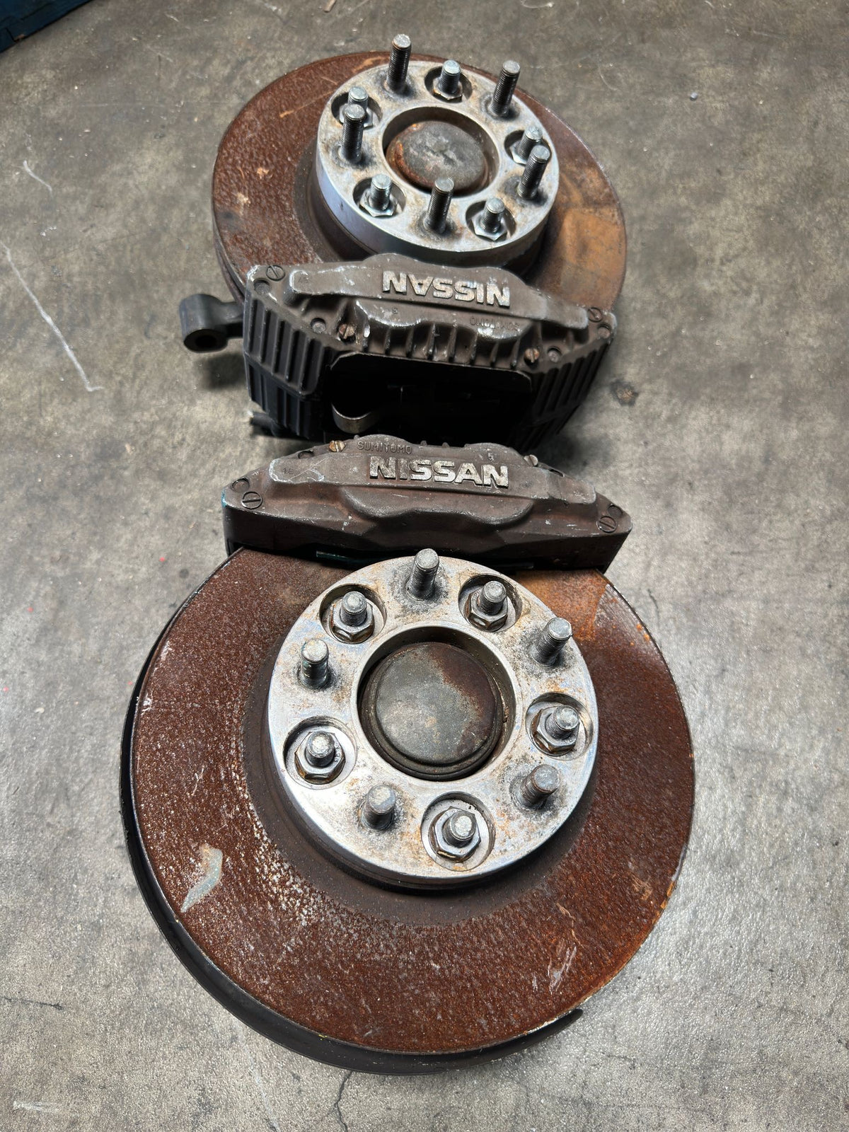 JDM NISSAN S14 SPINDLES WITH 300ZX Z32 CALIPERS