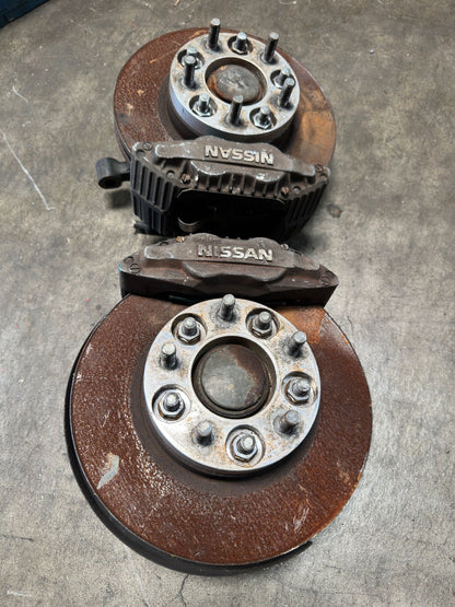 JDM NISSAN S14 SPINDLES WITH 300ZX Z32 CALIPERS