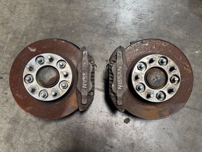 JDM NISSAN S14 SPINDLES WITH 300ZX Z32 CALIPERS