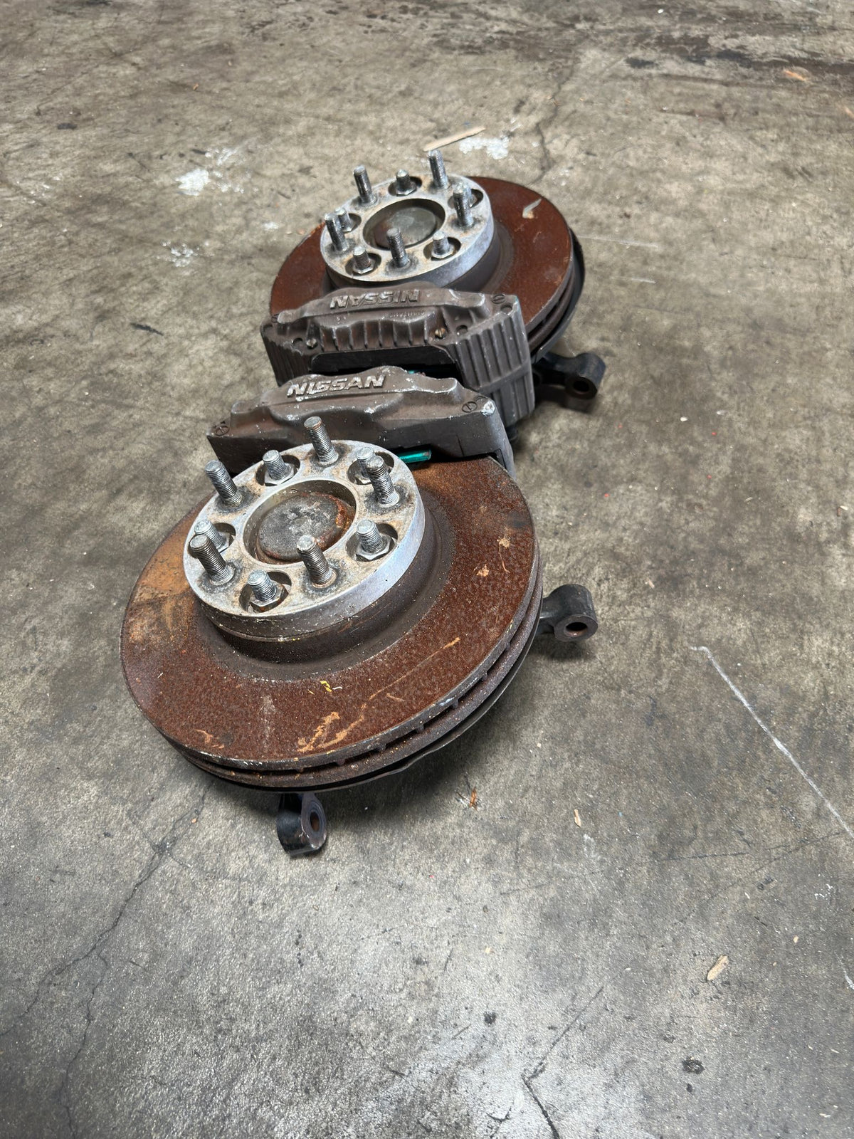 JDM NISSAN S14 SPINDLES WITH 300ZX Z32 CALIPERS