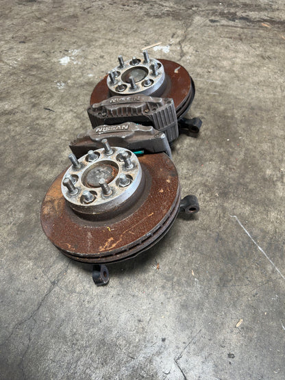 JDM NISSAN S14 SPINDLES WITH 300ZX Z32 CALIPERS