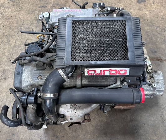 JDM TOYOTA STARLET 1.3L TURBO ENGINE 5 SPEED MT TRANSMISSION 4E-FTE