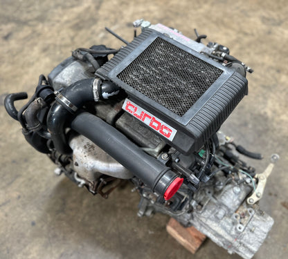 JDM TOYOTA STARLET 1.3L TURBO ENGINE 5 SPEED MT TRANSMISSION 4E-FTE