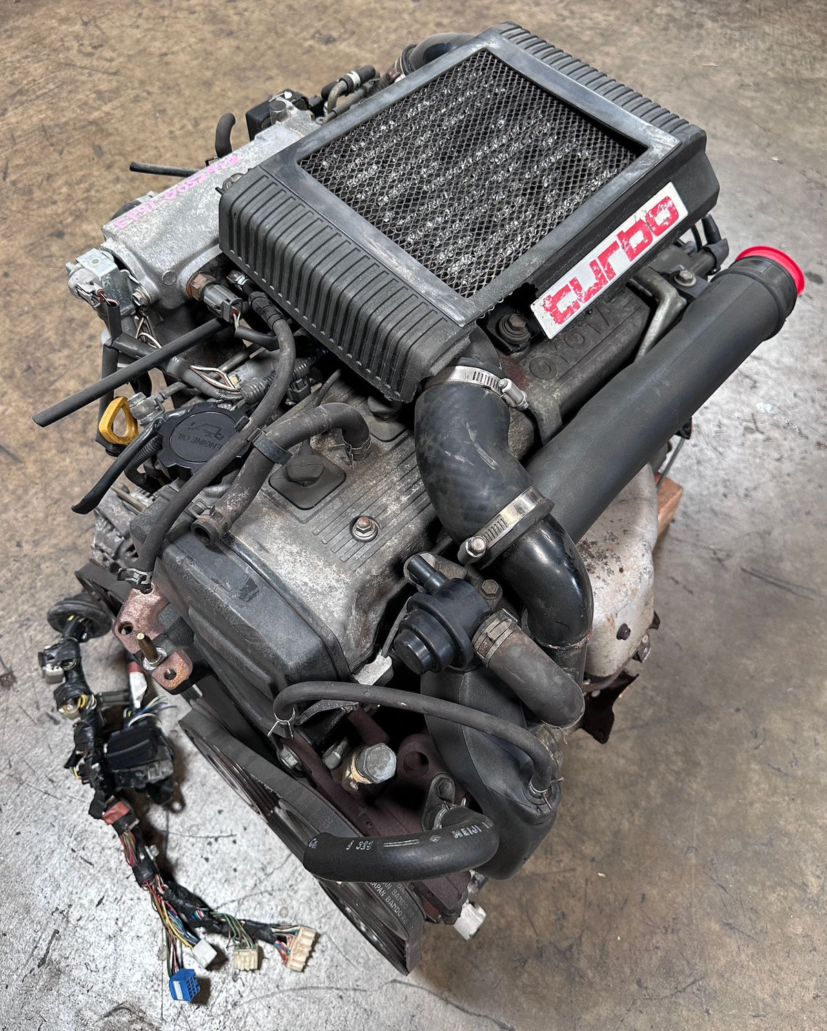 JDM TOYOTA STARLET 1.3L TURBO ENGINE 5 SPEED MT TRANSMISSION 4E-FTE