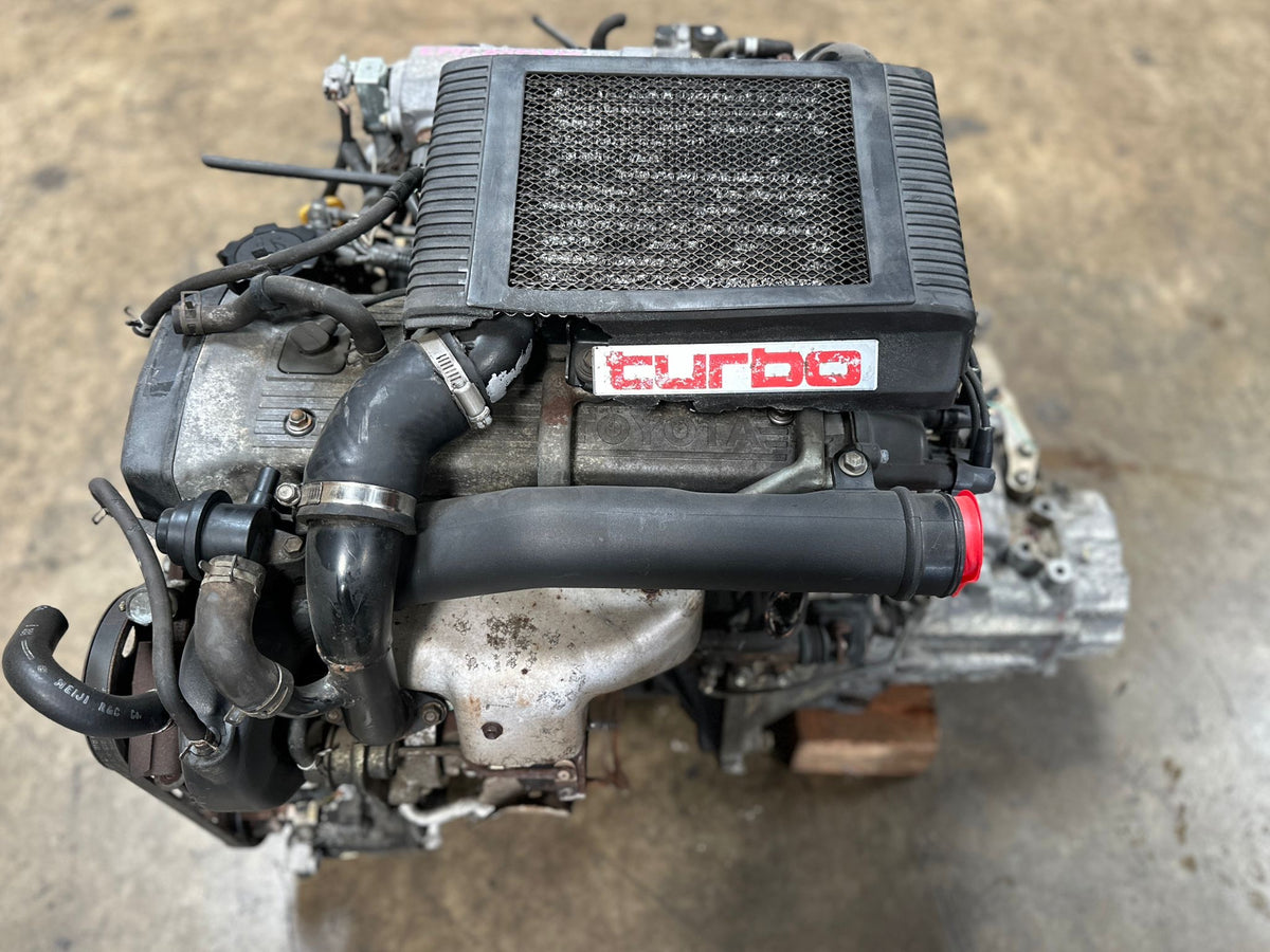 JDM TOYOTA STARLET 1.3L TURBO ENGINE 5 SPEED MT TRANSMISSION 4E-FTE