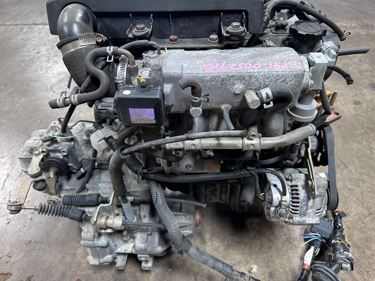 JDM TOYOTA STARLET 1.3L TURBO ENGINE 5 SPEED MT TRANSMISSION 4E-FTE