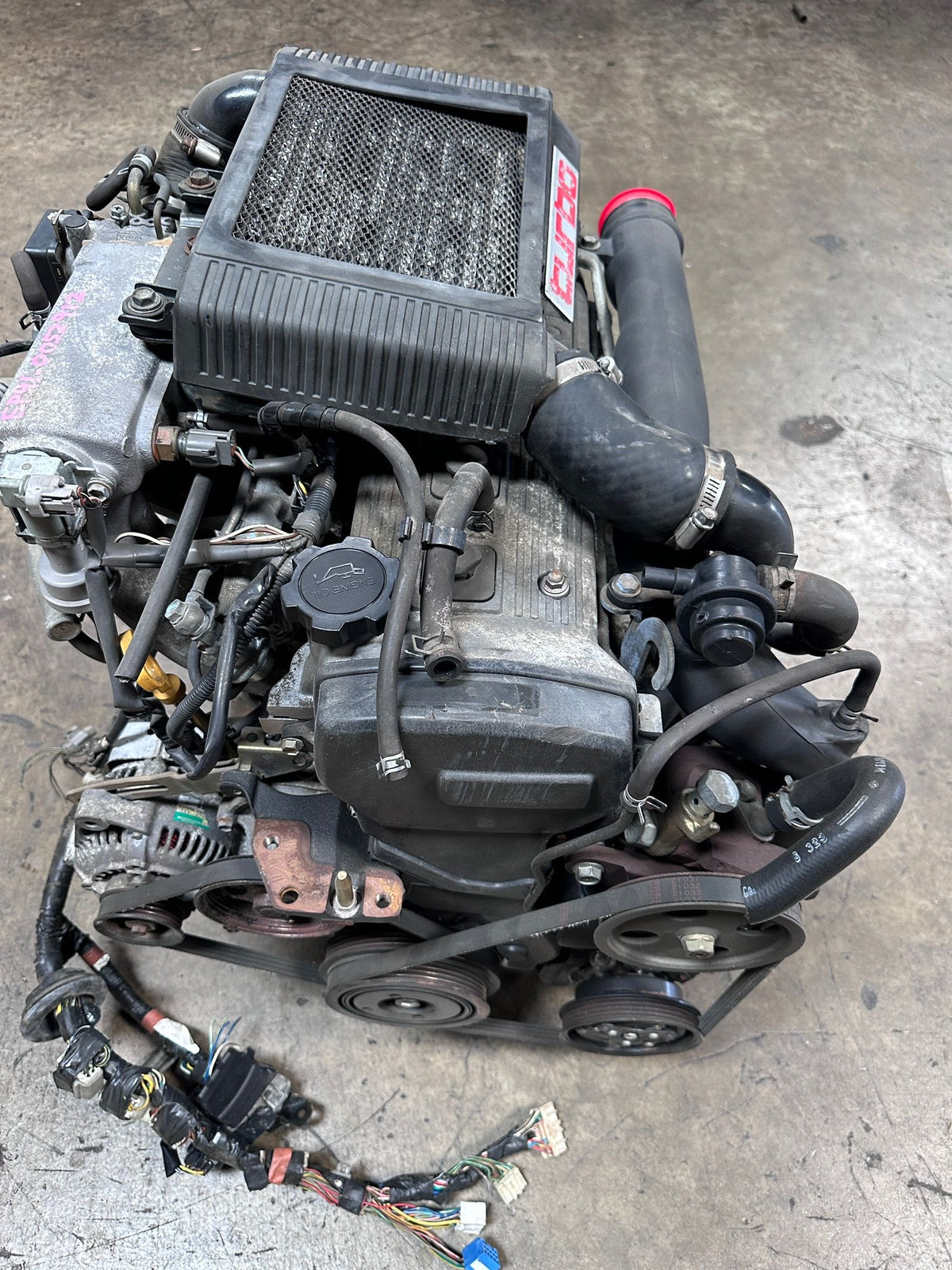 JDM TOYOTA STARLET 1.3L TURBO ENGINE 5 SPEED MT TRANSMISSION 4E-FTE