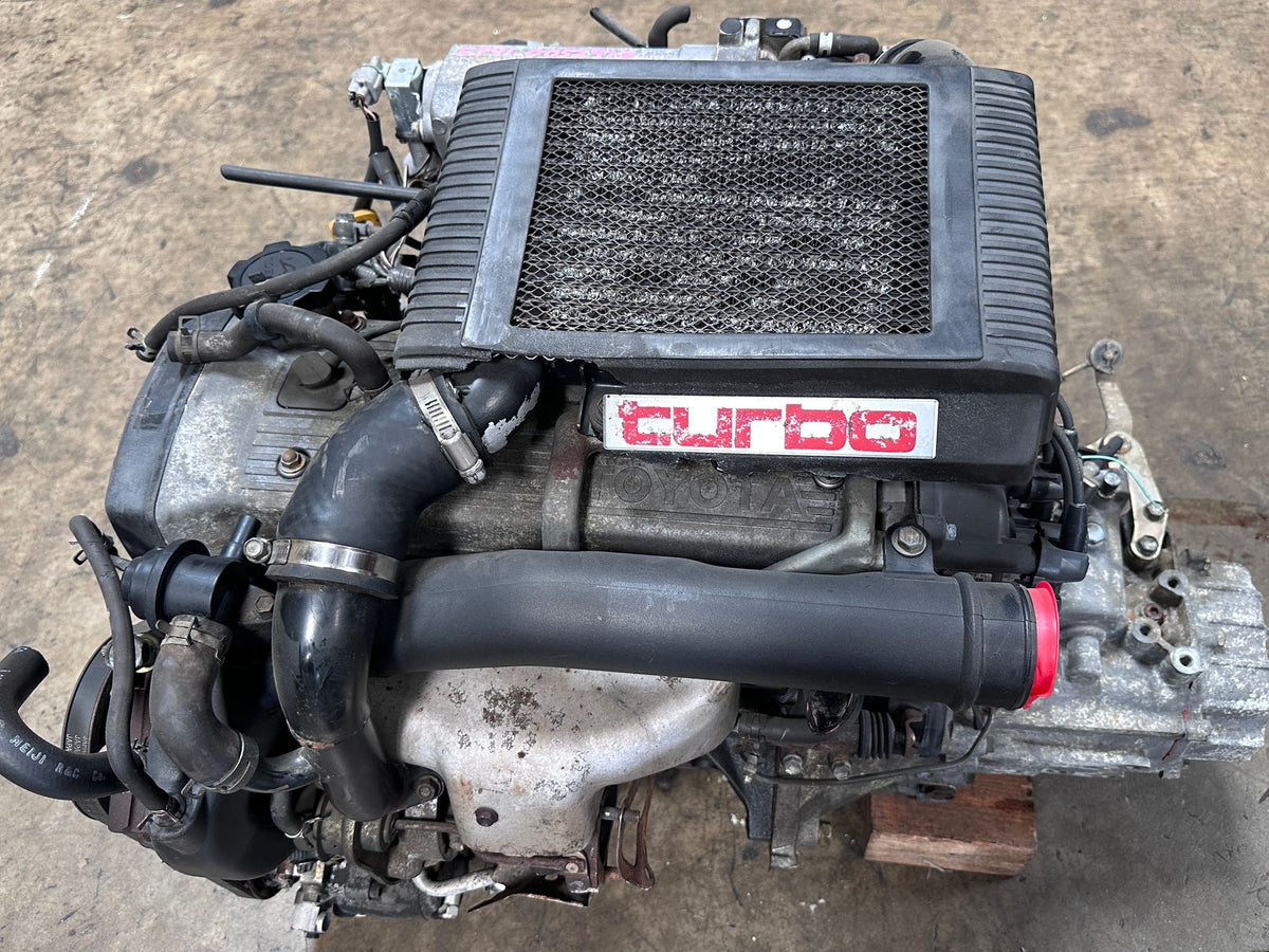 JDM TOYOTA STARLET 1.3L TURBO ENGINE 5 SPEED MT TRANSMISSION 4E-FTE