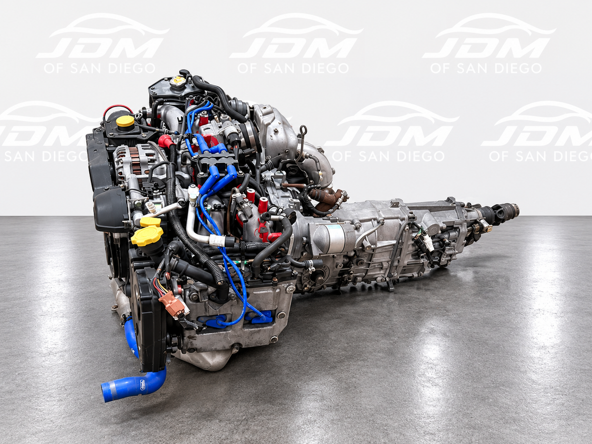 JDM SUBARU STI EJ20 2.0L GC8 TURBO ENGINE AND 5 SPEED MANUAL TRANSMISSION