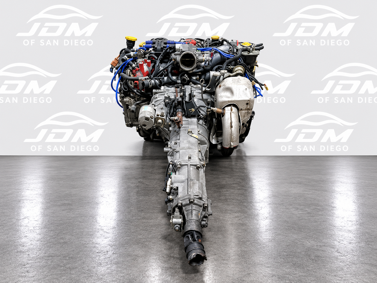 JDM SUBARU STI EJ20 2.0L GC8 TURBO ENGINE AND 5 SPEED MANUAL TRANSMISSION