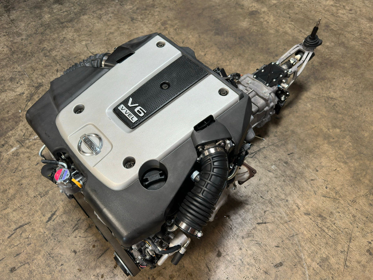 JDM NISSAN 370Z INFINITI G37 VQ37VHR 3.7L V6 ENGINE & MANUAL 6 SPEED TRANSMISSION