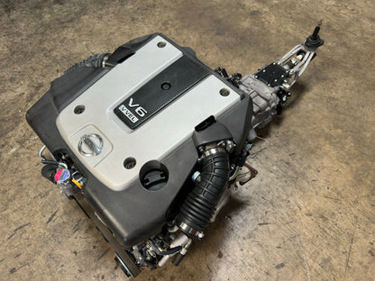 JDM NISSAN 370Z INFINITI G37 VQ37VHR 3.7L V6 ENGINE & MANUAL 6 SPEED TRANSMISSION