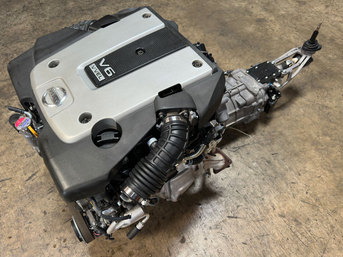 JDM NISSAN 370Z INFINITI G37 VQ37VHR 3.7L V6 ENGINE & MANUAL 6 SPEED TRANSMISSION