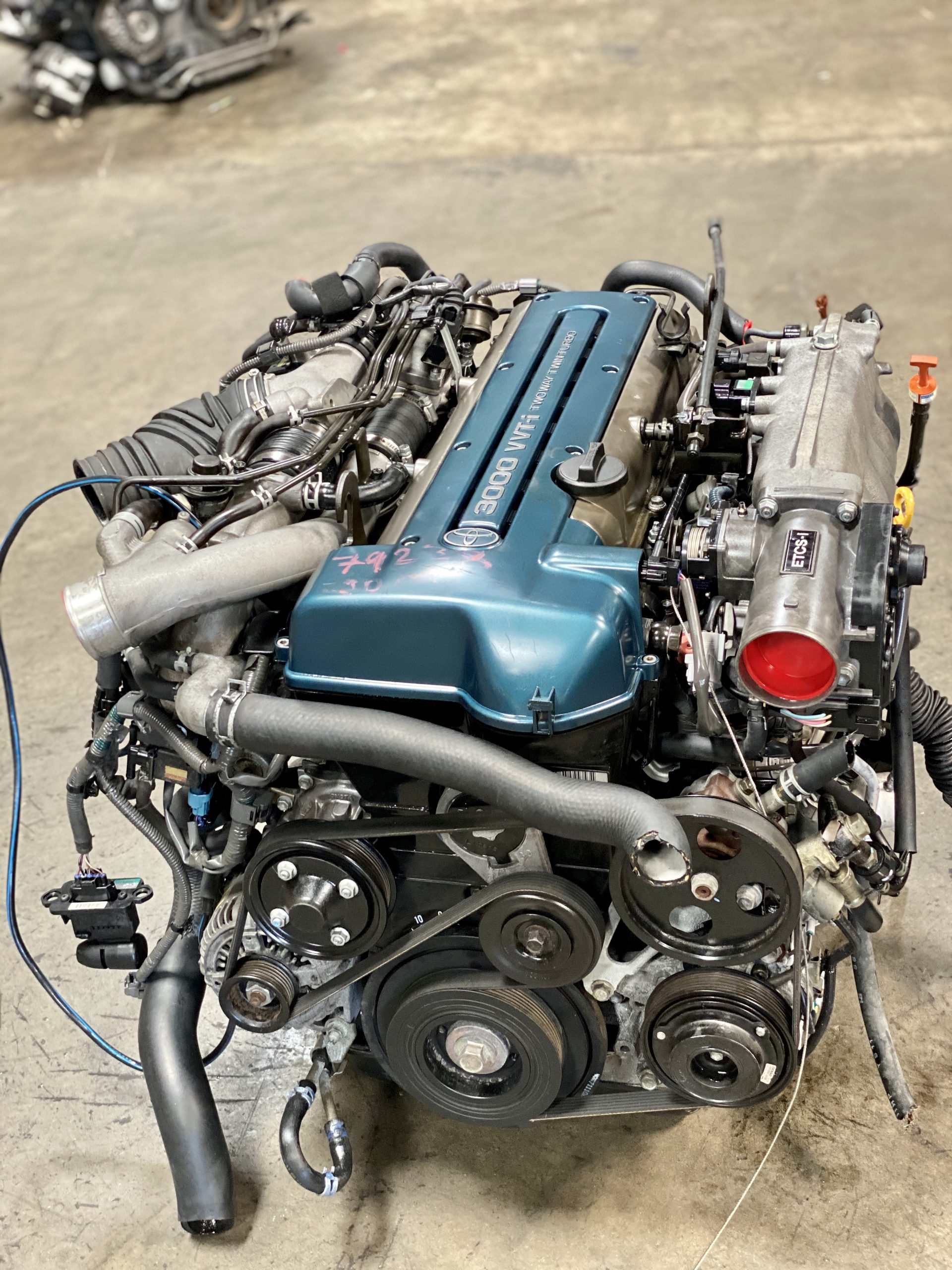 2JZGTE VVTI Twin Turbo 3.0 Engine ECU Harness MAF Igniter Toyota 2JZ