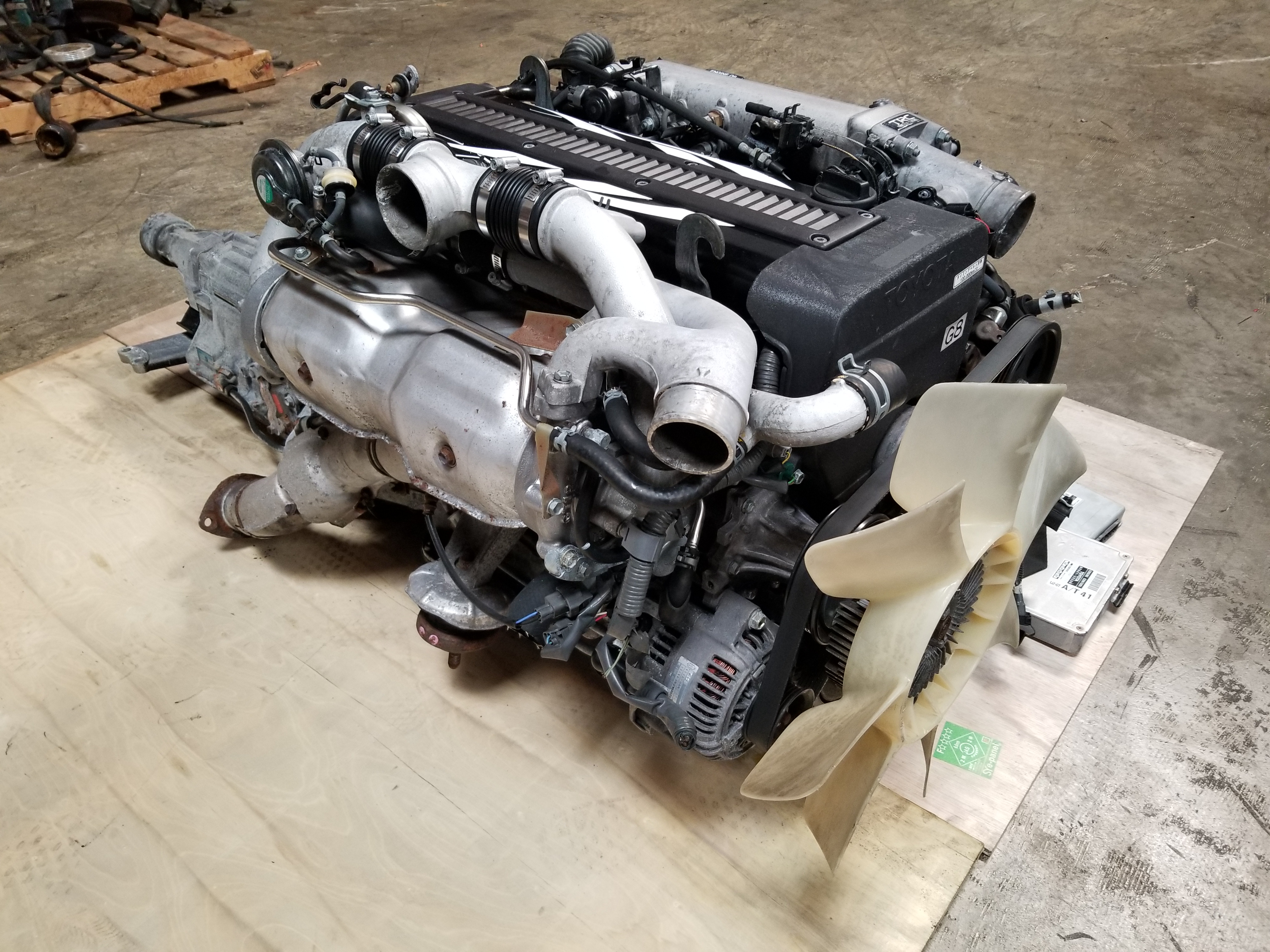 1JZGTE Non VVTi Twin Turbo Engine With Automatic Transmission Complete 1jzgte-non-vvti-twin-turbo-engine-with-automatic-transmission-complete