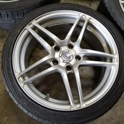 17×7 +45 5×114.3 Yokohoma Advan Model 5 Twin 5 Spoke 215 40 17 Falken ...